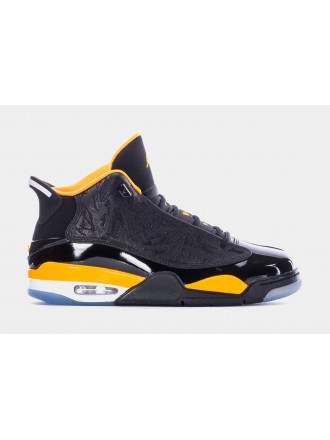 Zapatillas de baloncesto Air Jordan Dub Zero Black Taxi para hombre (negras/amarillas)