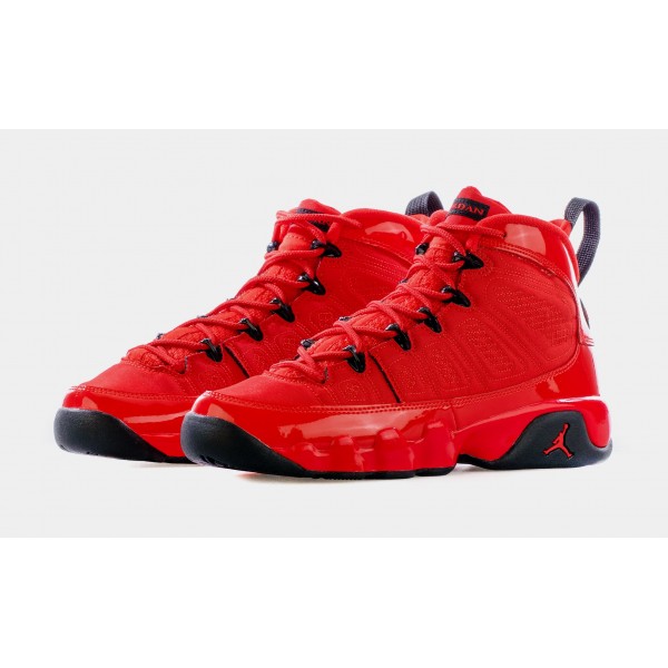 Air Jordan 9 Retro Chile Red Grade School Lifestyle Shoes (Rojo)