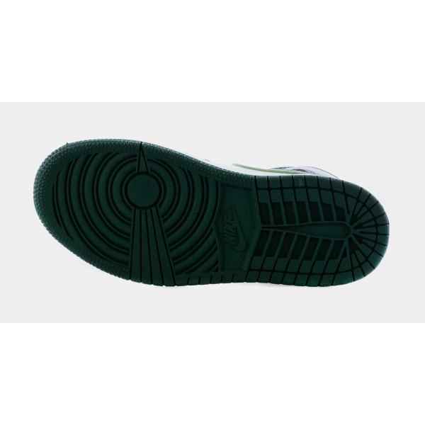 Zapatillas Air Jordan 1 Mid Lifestyle, Preescolar (Verde/Amarillo)
