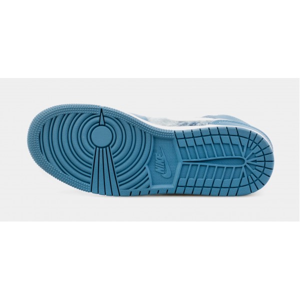 Zapatillas Air Jordan 1 Mid Washed Denim para niño (Azul)