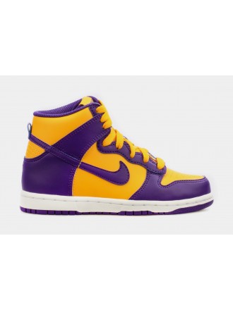 Zapatillas Estilo de Vida Dunk High Lakers Preescolar (Violeta/Amarillo)