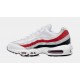 Air Max 95 Essential Mens Running Shoes (Blanco/Rojo)
