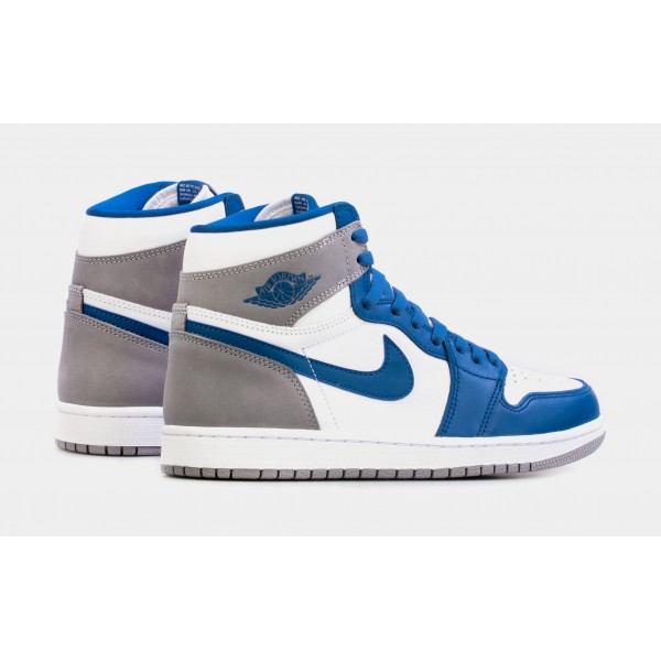 Air Jordan 1 Retro High OG True Blue Mens Lifestyle Shoes (Blue/White) Envío gratuito
