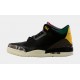 Air Jordan Retro 3 SE Animal Instinct Mens Lifestyle Shoe (Negro/Blanco/Gris) Envío gratuito