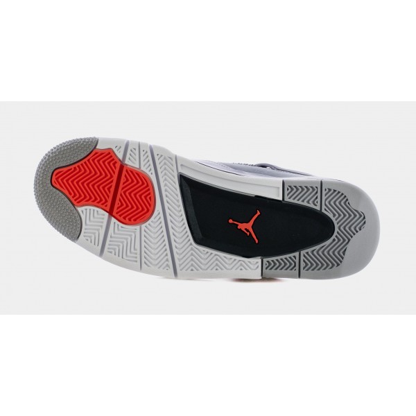 Zapatillas Air Jordan 4 Retro Infrared Estilo de Vida para Hombre (Gris Oscuro/Gris Cemento) Limitado a uno por cliente