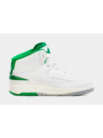 Air Jordan 2 Retro Lucky Verde Infantil Lifestyle Zapatos (Blanco / Verde) Envío gratuito