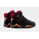 Air Jordan 7 Retro Citrus Mens Lifestyle Shoes (Negro) Envío gratuito