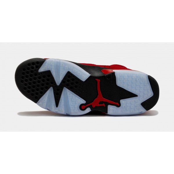 Air Jordan 6 Retro Toro Bravo Mens Lifestyle Zapatos (Rojo / Negro)