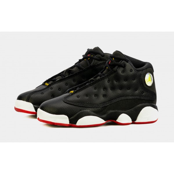 Air Jordan 13 Retro Playoffs Preescolar Lifestyle Zapatos (Negro) Envío gratuito