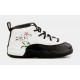 Air Jordan 12 Retro Floral Infantil Lifestyle Zapatos (Negro/Blanco)