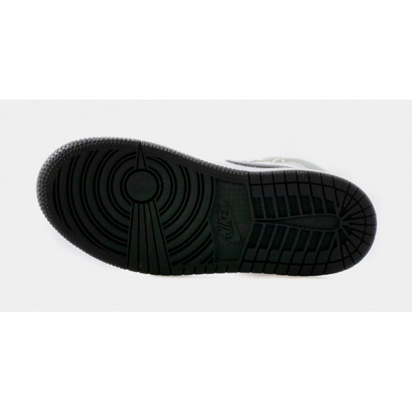 Zapatillas Air Jordan 1 Mid SE Estilo de Vida Preescolar (Blanco/Negro)
