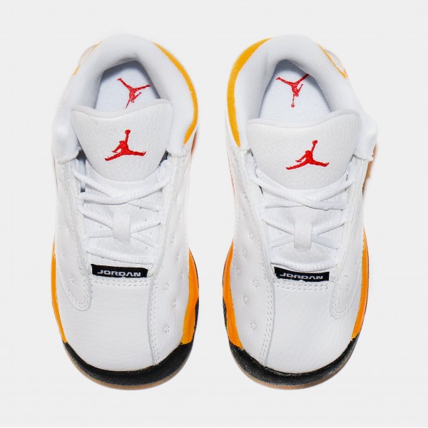 Air Jordan 13 Del Sol Infant Toddler Lifestyle Shoes (White/Yellow) Envío gratuito