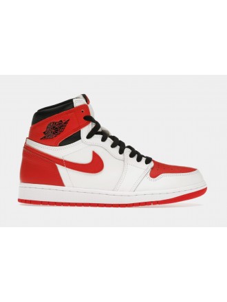 Air Jordan 1 Retro High OG Heritage Mens Lifestyle Shoes (White/Red) Envío gratuito