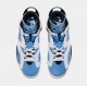 Zapatillas Air Jordan 6 Retro UNC Estilo de Vida para Hombre (Azul Universitario/Blanco) Límite de una por cliente