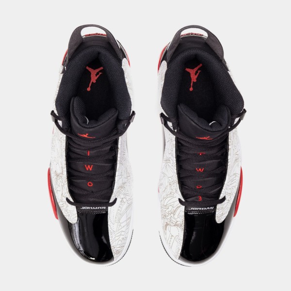 Zapatillas de Baloncesto Air Jordan Dub Zero Rojo Fuego para Hombre (Blanco/Rojo)