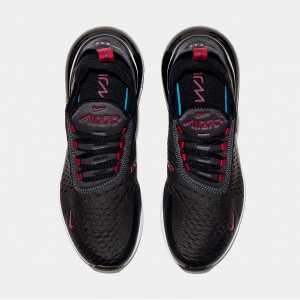 Air Max 270 Mens Running Shoes (Negro/Rojo)