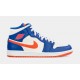Air Jordan 1 Retro Mid Hombre Baloncesto Zapatos (Azul / Naranja)