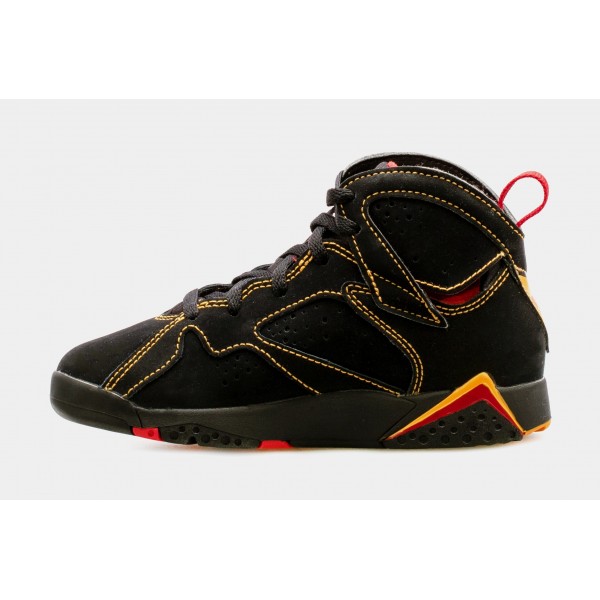 Air Jordan 7 Retro Citrus Preescolar Estilo de vida Zapatos (Negro) Envío gratuito