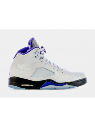 Air Jordan 5 Retro Concord Hombre Lifestyle Zapatos (Blanco/Azul)