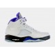 Air Jordan 5 Retro Concord Hombre Lifestyle Zapatos (Blanco/Azul)