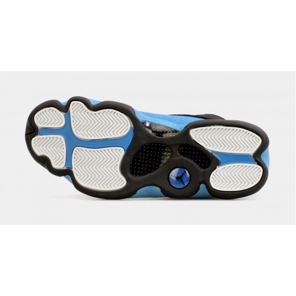 Air Jordan 13 Retro University Blue Mens Lifestyle Zapatos (Negro / Azul) Envío gratuito