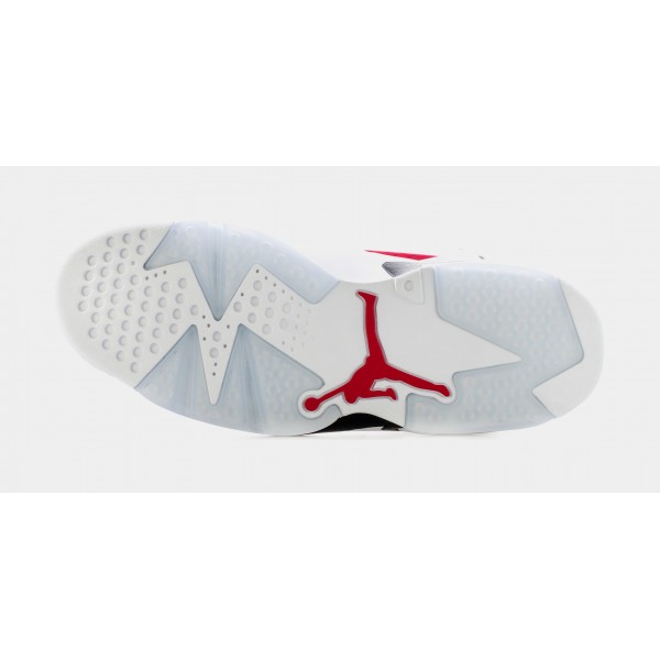 Air Jordan Retro 6 Carmine Mens Lifestyle Shoe (Blanco/Negro/Carmine) Limitado a uno por cliente