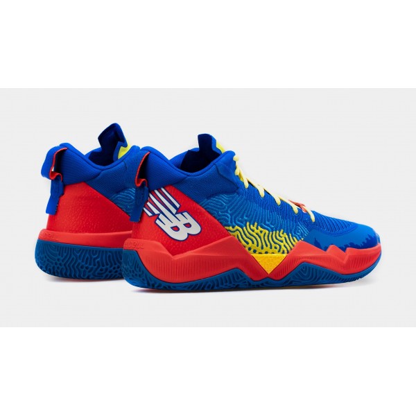 Zapatillas de baloncesto Darius Bazley x TWO WXY My Home para hombre (azules/rojas)