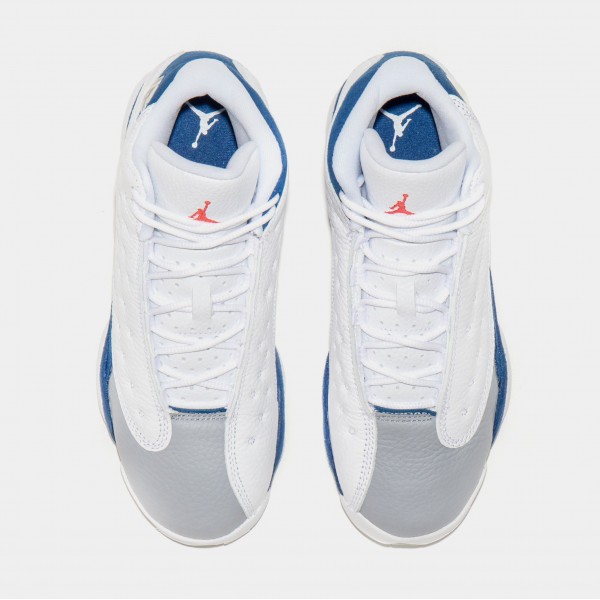 Air Jordan 13 Retro Azul Francés Escuela Primaria Estilo de vida Zapatos (Azul / Blanco) Envío gratuito