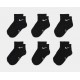 Calcetines Dri Fit Logo 6 pares (Negro)