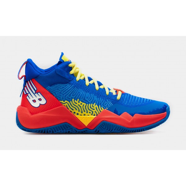 Zapatillas de baloncesto Darius Bazley x TWO WXY My Home para hombre (azules/rojas)