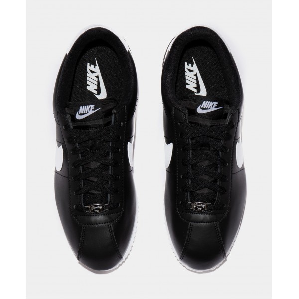 Cortez Basic Leather Mens Lifestyle Shoe (Negro/Blanco)