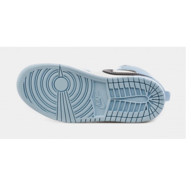 Zapatillas Air Jordan 1 Mid Lifestyle, Preescolar (Azul/Negro)