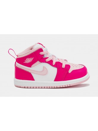 Zapatillas Air Jordan 1 Retro Mid Medium Soft Pink, Estilo de Vida Infantil (Rosa)