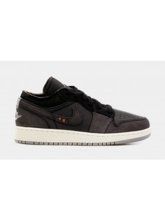 Air Jordan 1 Low SE Craft Grade School Lifestyle Shoes (Black) Envío gratuito