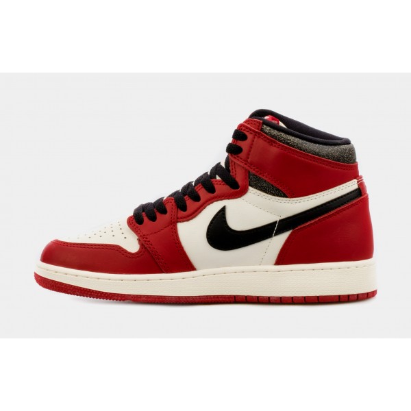 Air Jordan 1 High OG Chicago Lost & Found Grade School Lifestyle Shoes (Rojo/Negro) Limitado a uno por cliente