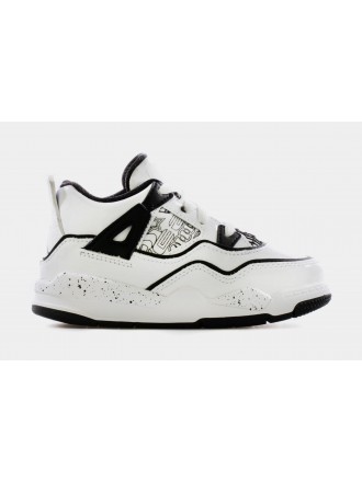 Air Jordan 4 Retro SE DIY Infantil Lifestyle Shoe (Blanco)