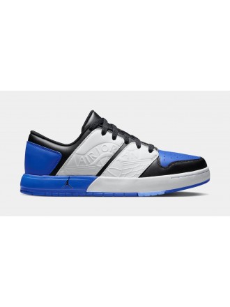 Air Jordan Nu Retro 1 Low Hombre Lifestyle Zapatos (Negro/Azul)