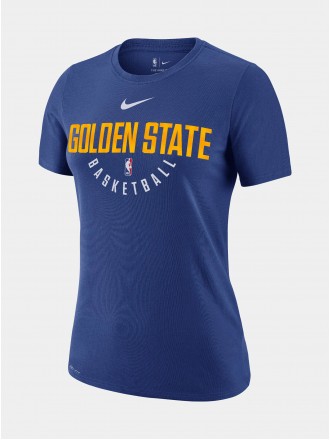 Camiseta de manga corta Golden State Warriors Dri Fit Mujer (Azul)