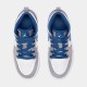 Zapatillas Air Jordan 1 Mid Lifestyle, Preescolar (Azul/Gris)