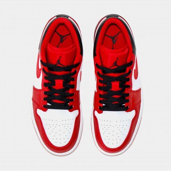 Air Jordan 1 Retro Low Reverse Black Toe Zapatillas Lifestyle para Hombre (Negro/Rojo) Envío gratuito