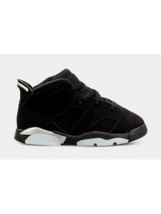 Air Jordan 6 Negro Metalizado Infantil Lifestyle Zapatos (Negro) Envío gratuito
