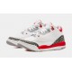 Air Jordan 3 Retro OG Rojo Fuego Preescolar Lifestyle Zapatos (Blanco/Rojo) Envío gratuito