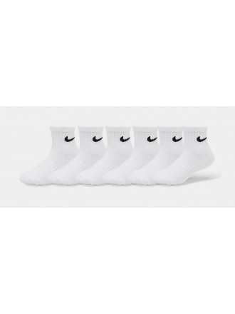 Calcetines Dri Fit Logo 6 pares (Blanco)