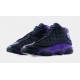 Air Jordan 13 Retro Court Purple Mens Lifestyle Shoes (Black/White/Court Purple) Envío gratuito