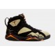 Air Jordan 7 Retro Olive Mens Lifestyle Shoes (Black/Cherrywood Red) Envío gratuito