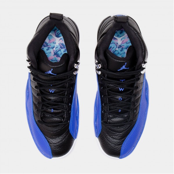 Air Jordan 12 Retro Hyper Royal Mujer Lifestyle Zapatos (Negro/Azul) Envío gratuito