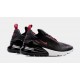 Air Max 270 Mens Running Shoes (Negro/Rojo)