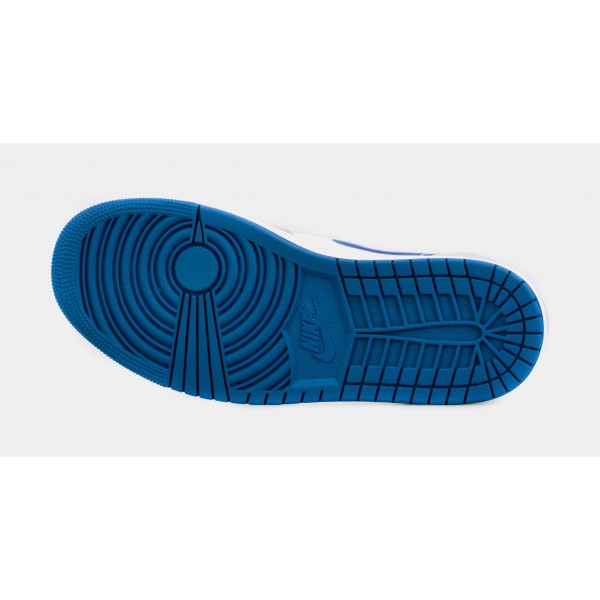 Zapatillas Air Jordan 1 Mid True Blue Estilo de Vida para Hombre (Gris/Azul)