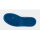 Zapatillas Air Jordan 1 Mid True Blue Estilo de Vida para Hombre (Gris/Azul)