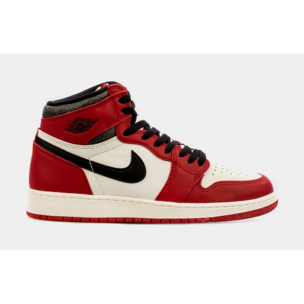 Air Jordan 1 High OG Chicago Lost & Found Grade School Lifestyle Shoes (Rojo/Negro) Limitado a uno por cliente